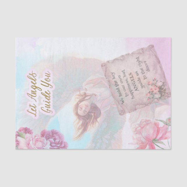 Let Angels Guide You Tissue Paper (Front)
