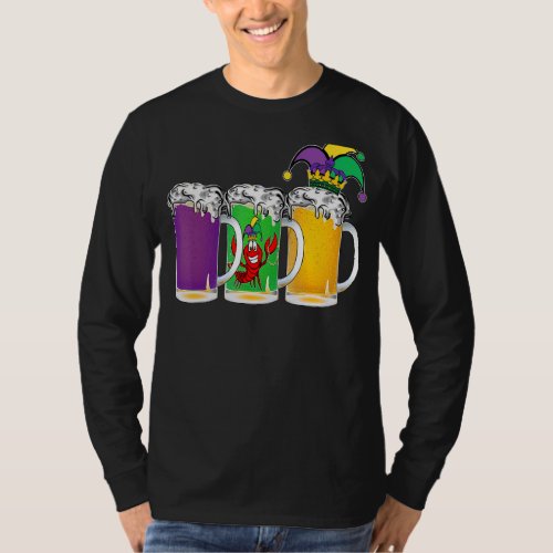 Let Day Drink Unique Mardi Gras Jester Funny Crawf T_Shirt