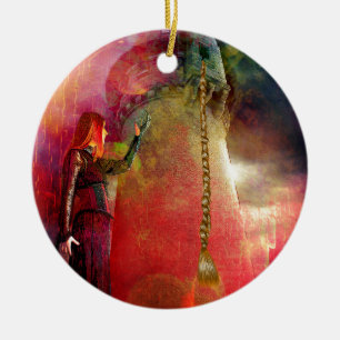 LET DOWN YOUR HAIR CERAMIC ORNAMENT