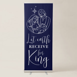 Let Earth Receive Her King Christmas Banner