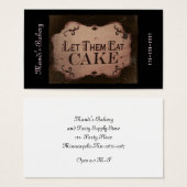 "Let 'Em Eat Cakes (Front & Back)