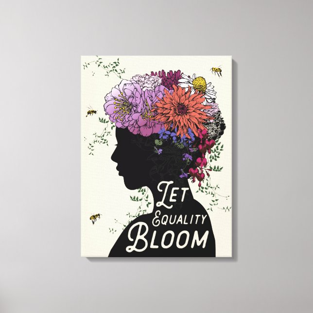 Let Equality Bloom - Canvas print 18" x 24" (Front)