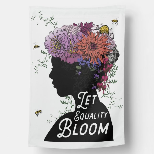 Let Equality Bloom House Flag (Back)