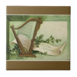 Let Erin Remember St. Patrick's Day Gold Ceramic Tile