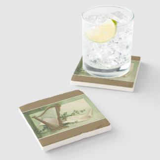 Let Erin Remember St. Patrick's Day Gold Stone Coaster