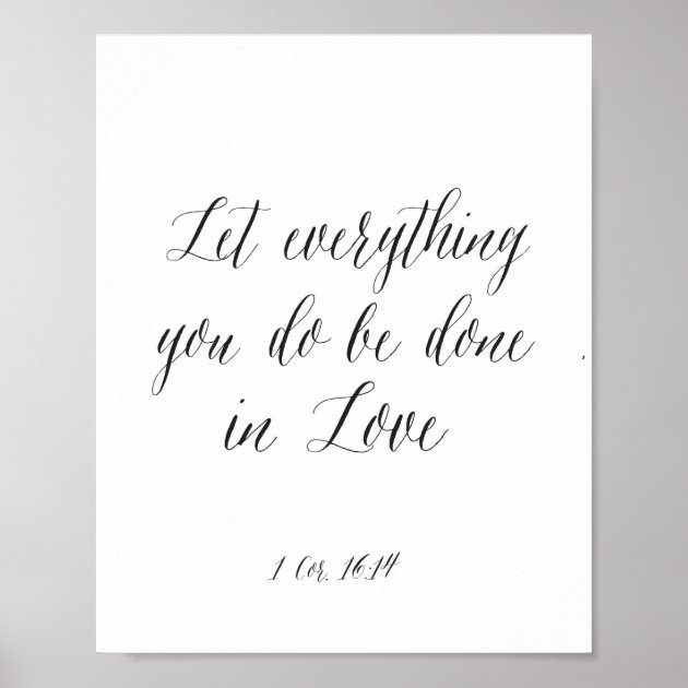 let all that you do be done in love painting