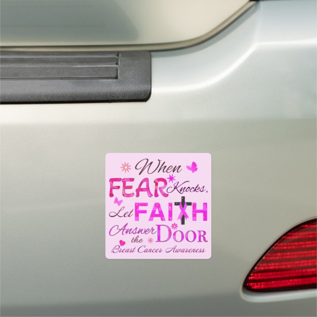 Let FAITH Answer the Door Car Magnet (In Situ)