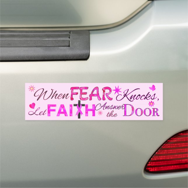 Let FAITH Answer the Door Car Magnet (In Situ)
