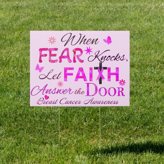 Let FAITH Answer the Door Sign (Insitu)