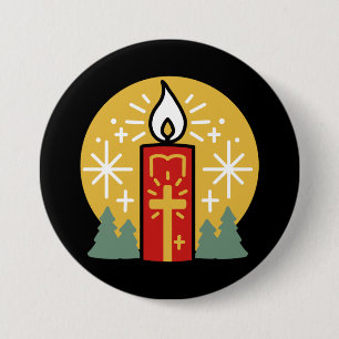 Let Faith Be Your Brightest Star Candle Art Button