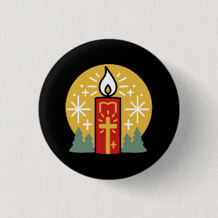 Let Faith Be Your Brightest Star Candle Art Button
