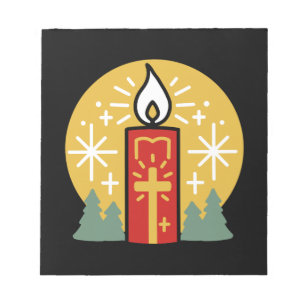 Let Faith Be Your Brightest Star Candle Art Notepad