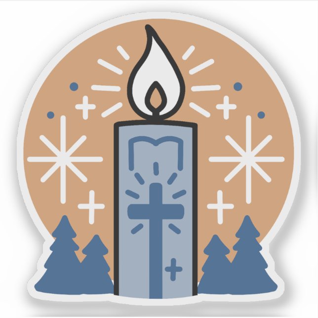 Let Faith Shine Bright Sticker (Front)