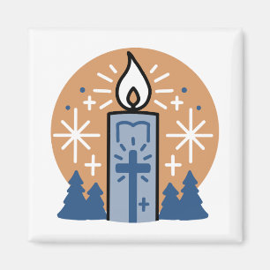 Let Faith Shine Bright: Winter Theme Magnet
