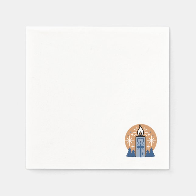 Let Faith Shine Bright: Winter Theme Napkins (Front)