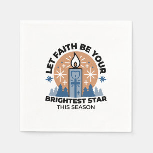 Let Faith Shine Bright: Winter Theme Napkins