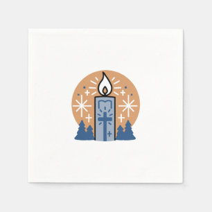 Let Faith Shine Bright: Winter Theme Napkins