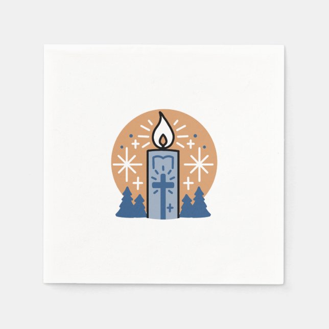 Let Faith Shine Bright: Winter Theme Napkins (Front)