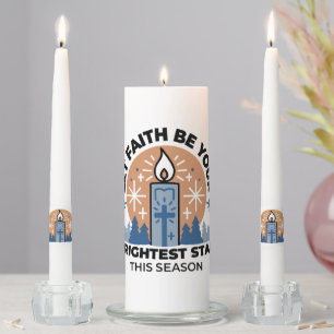 Let Faith Shine Bright: Winter Theme Unity Candle Set