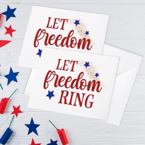 Let Freedom Ring 4th of July Pop By Card