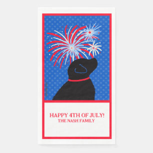 Let Freedom Ring Black Dog Cloth Guest Towel