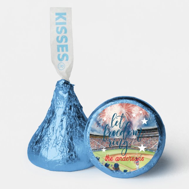 Let Freedom Ring | Fourth of July Baseball Hershey®'s Kisses® (Front)