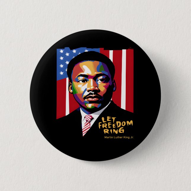 Let Freedom Ring Funny Quote Button (Front)