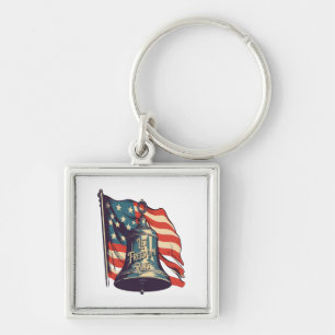 Let Freedom Ring Funny Sloth Keychain