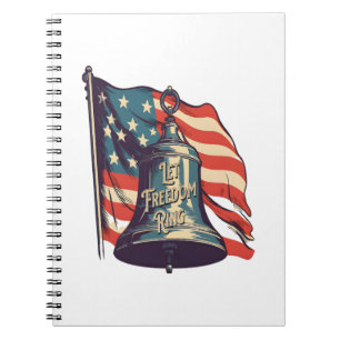 Let Freedom Ring Funny Sloth Notebook