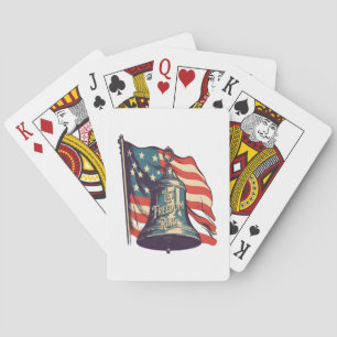 Let Freedom Ring Funny Sloth Poker Cards