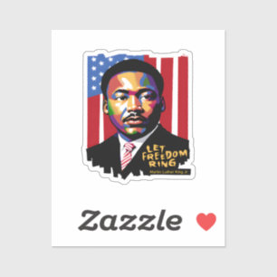 Let Freedom Ring, MLK Quote, Black History Sticker