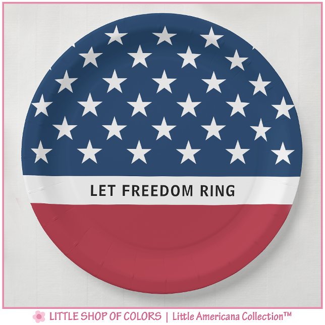 Let Freedom Ring Patriotic Paper Plates (Creator Uploaded)
