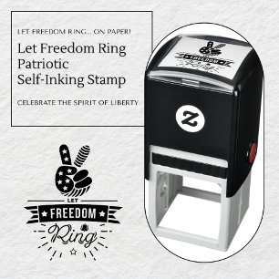 Let Freedom Ring Patriotic Self-Inking Stamp