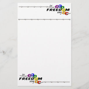 Let Freedom Ring stationary, customize Stationery