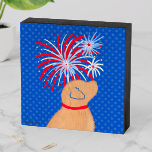 Let Freedom Ring Yellow Dog Wood Sign