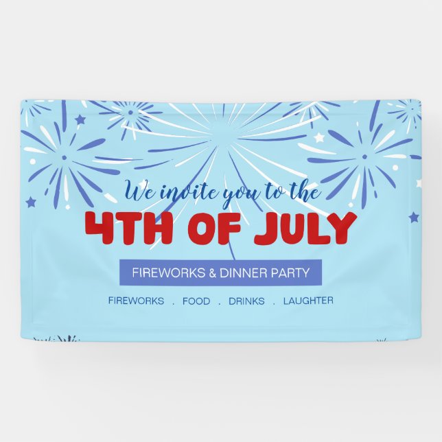 Let Freedom Sparkle! - 4th of July Banner (Horizontal)