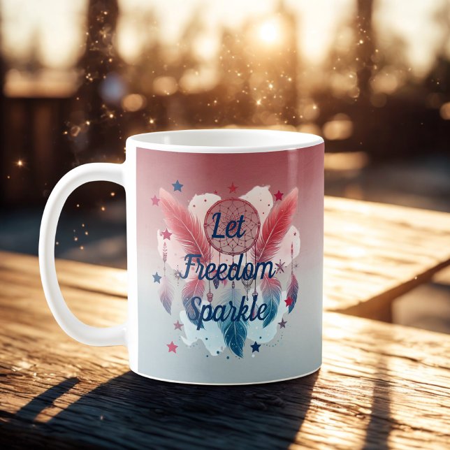 Let Freedom Sparkle Dreamcatcher Mug (Creator Uploaded)