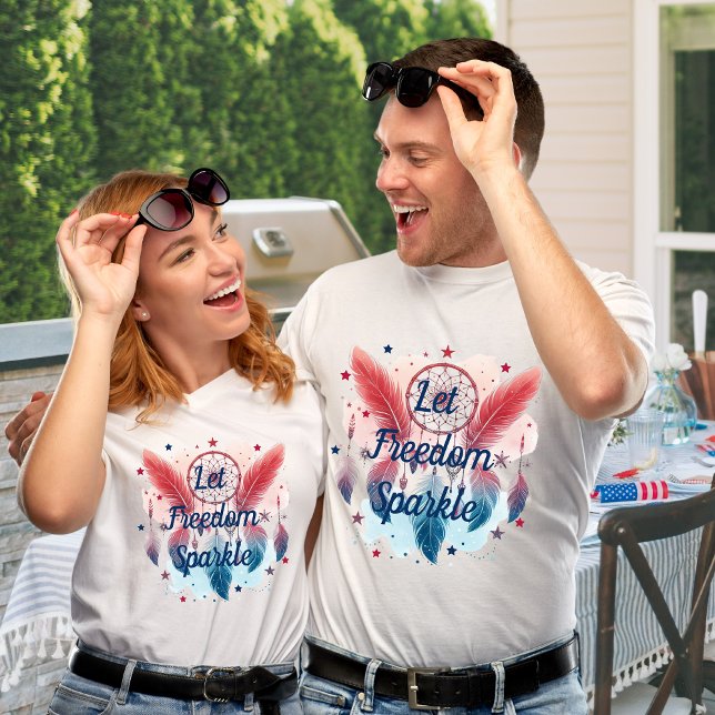 Let Freedom Sparkle Dreamcatcher T-Shirt (Creator Uploaded)