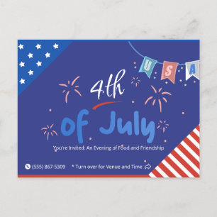 Let Freedom Sparkle! Invitation Postcard