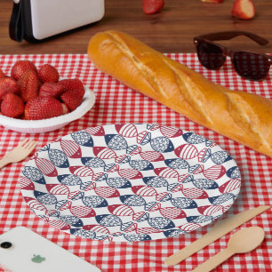 Let Freedom Stream! Patriotic Invitation Paper Plates