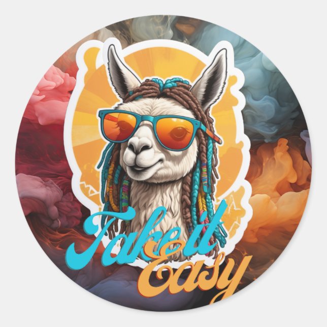 Let go and enjoy life. Sticker (Front)