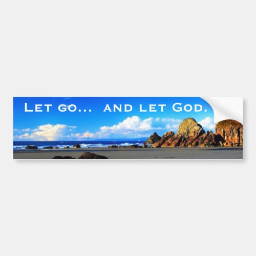 Let go and let God Bumper Sticker