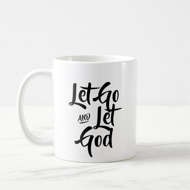Let go and let God coffee mug (Left)