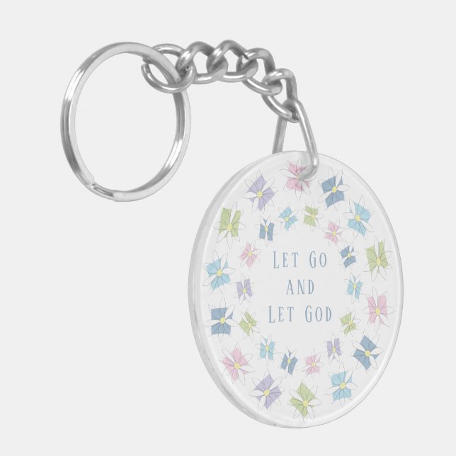 Let Go and Let God Keychain (Front Left)