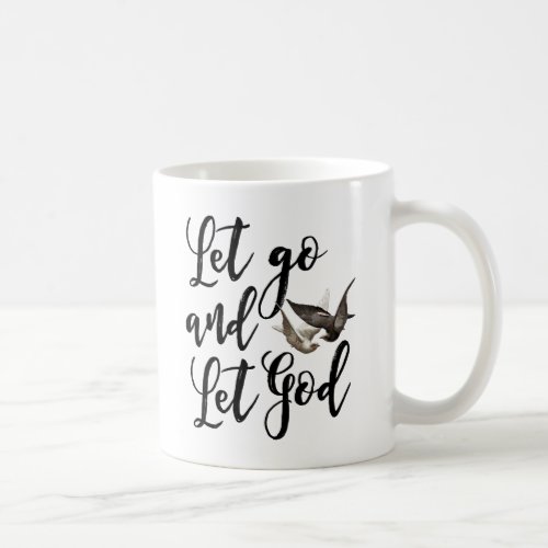 Let go and Let God mug scripture quote