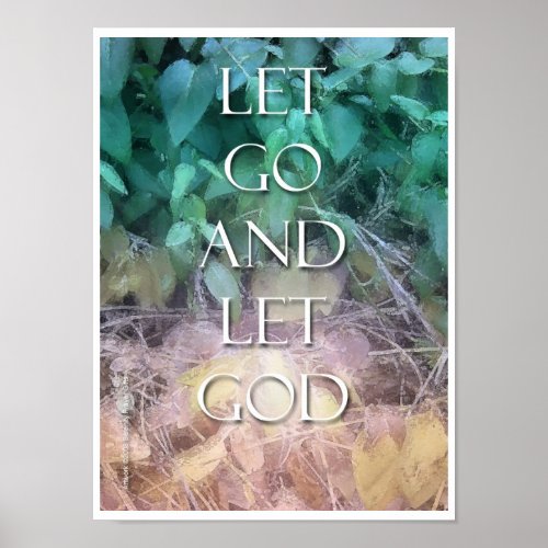 Let Go and Let God Poster