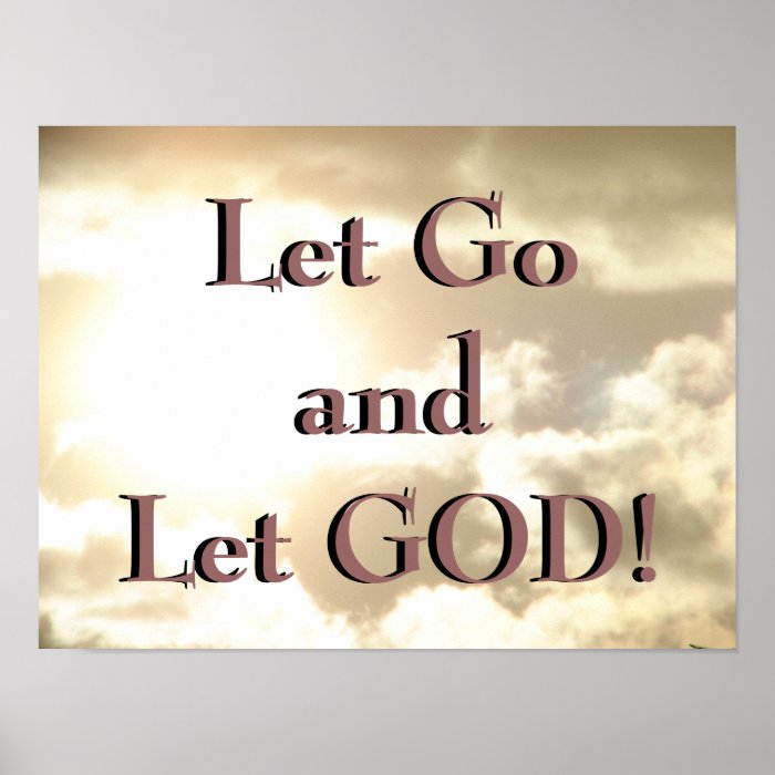 Let Go and Let GOD Poster