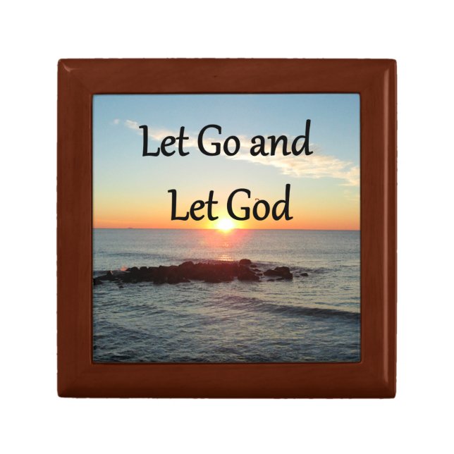 LET GO AND LET GOD SUNRISE PHOTO GIFT BOX (Front)