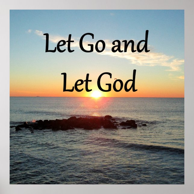 LET GO AND LET GONE SUNRISE DESIGN POSTER (Front)
