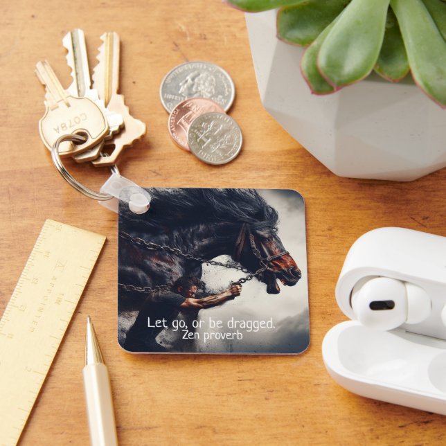 "Let Go" and Powerful Horse Keychain (Desk)